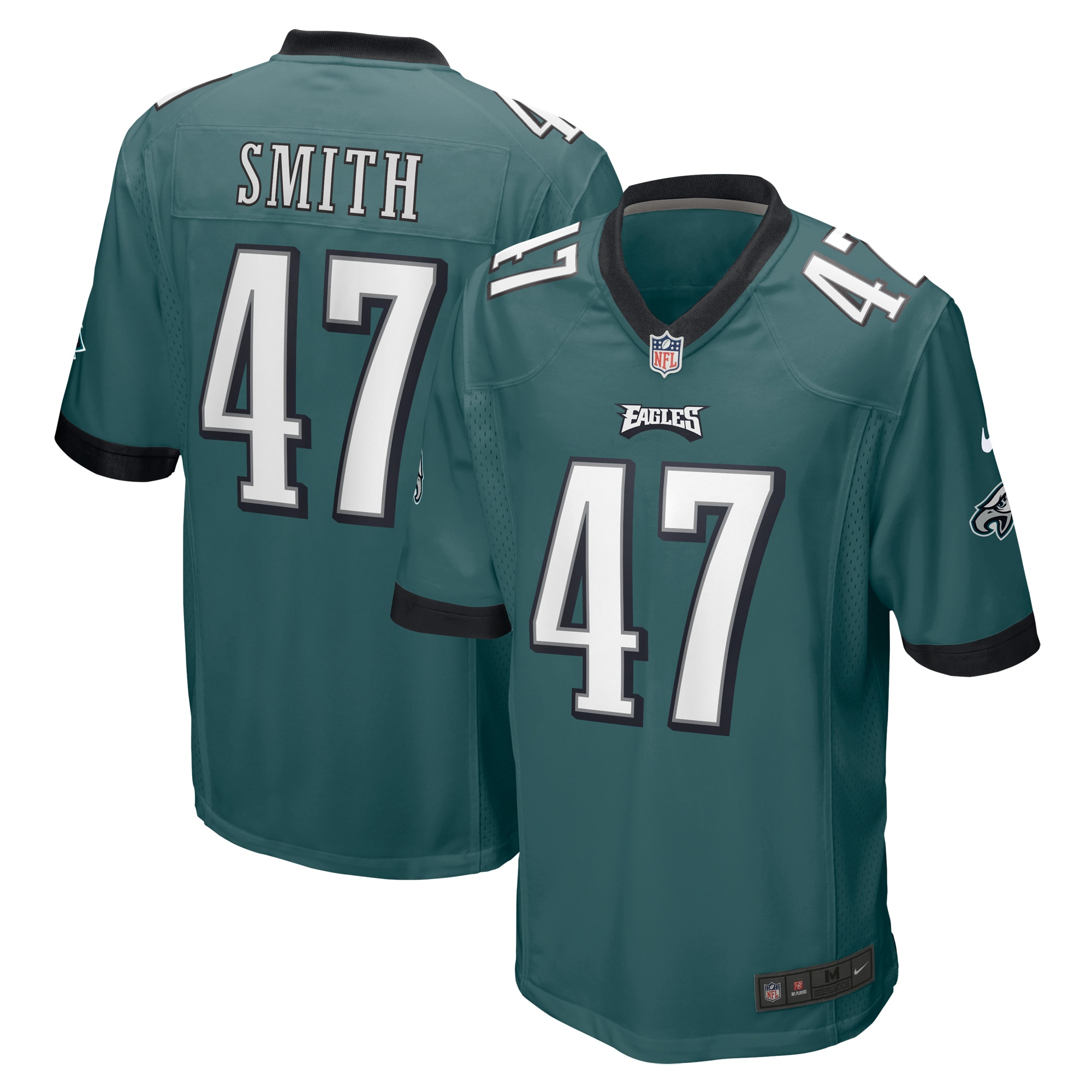 Brandon Smith Philadelphia Eagles Game Jersey – Midnight Green