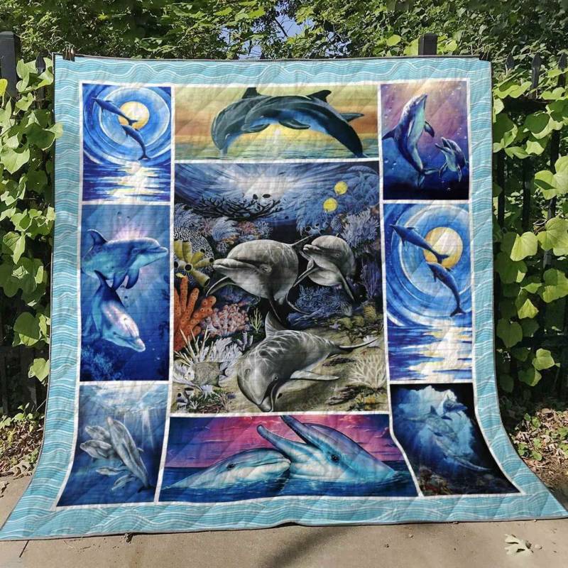 Dolphin V1 Blanket TH0107 Quilt