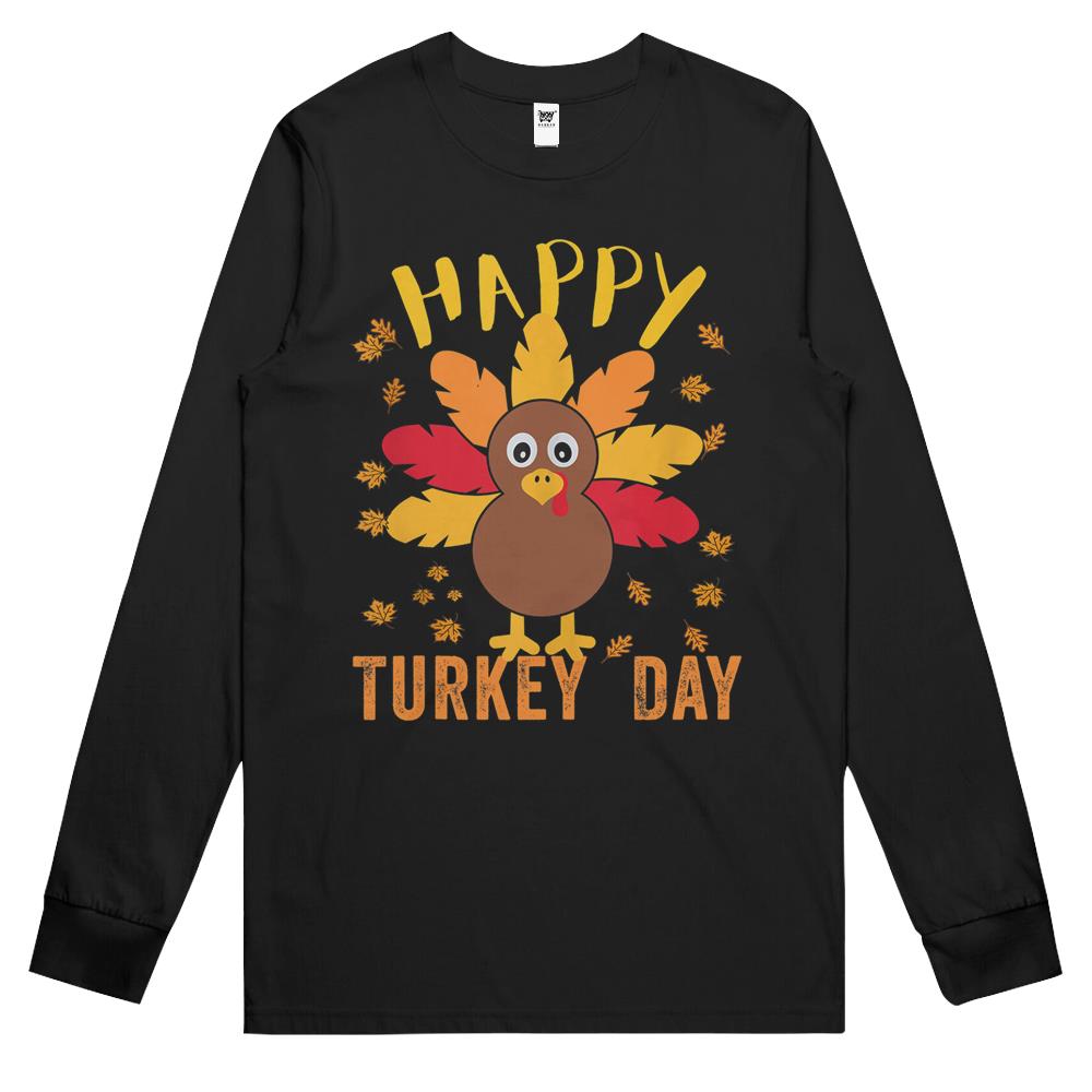 Matching Happy Thanksgiving Pilgrim Turkey Day Couples 2021 Long Sleeve T Shirts