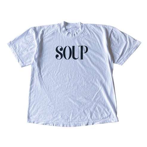 Soup Text Tee Shirt Outfit