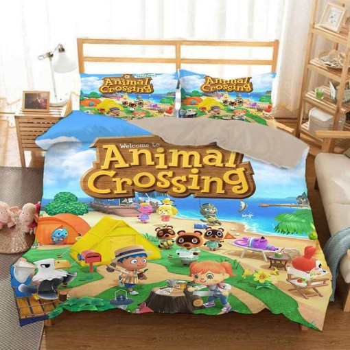 Animal Crossing Tom Nook 1 Duvet Cover Pillowcase Home Decor 3D Bedding Set Decor 9106