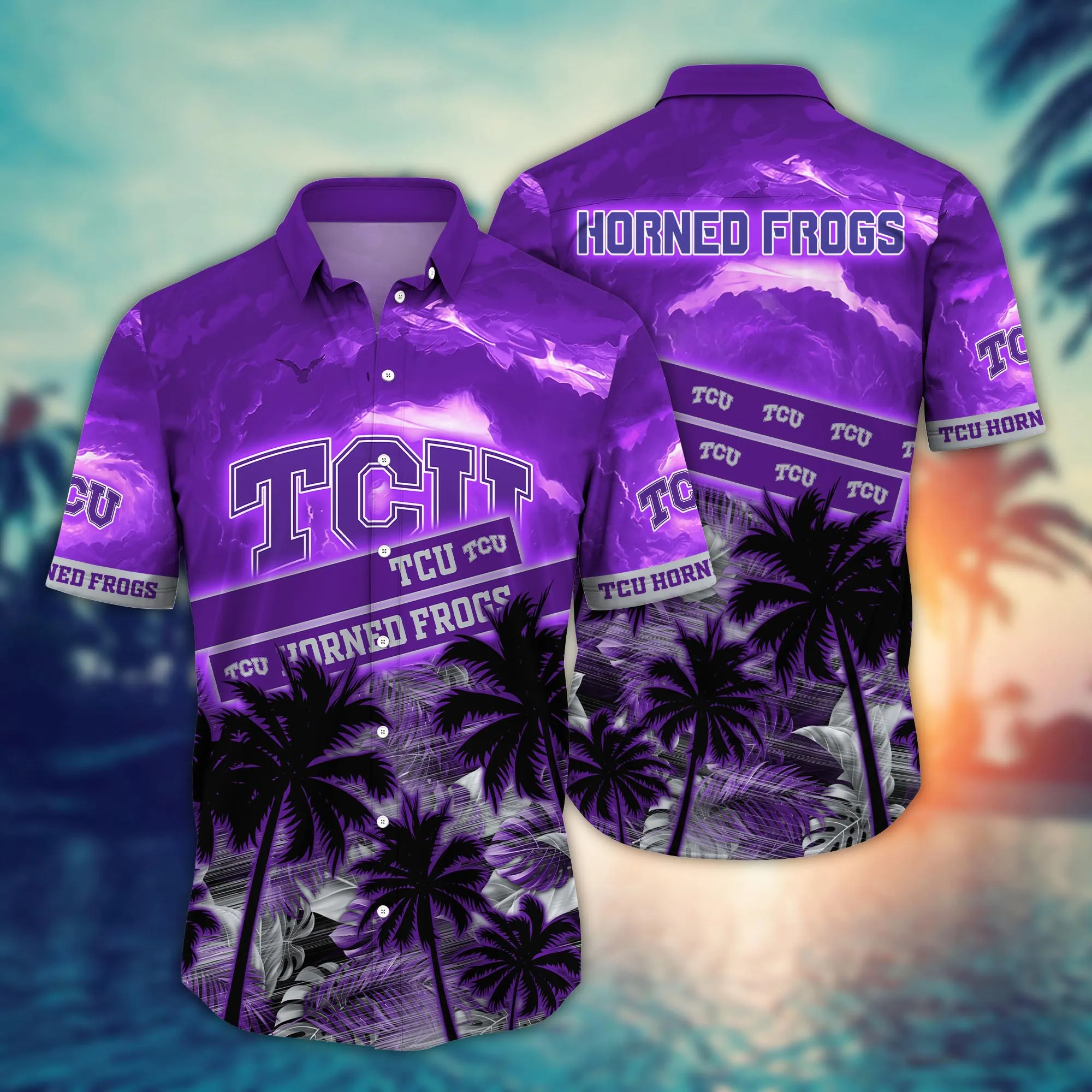 Tcu Horned Frogs NCCA Hawaiian Shirt Recreation Aloha Shirt