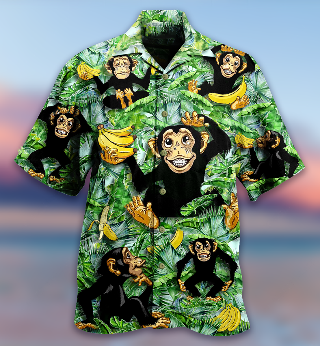 Monkey Loves Banana Hawaii Shirt Unisex Adult Ha59479