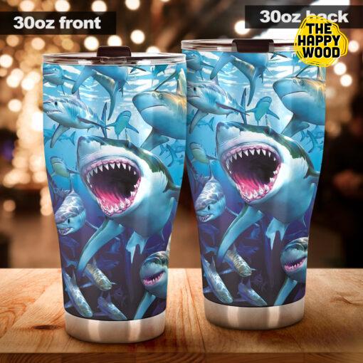 Sharks Stainless Steel Tumbler