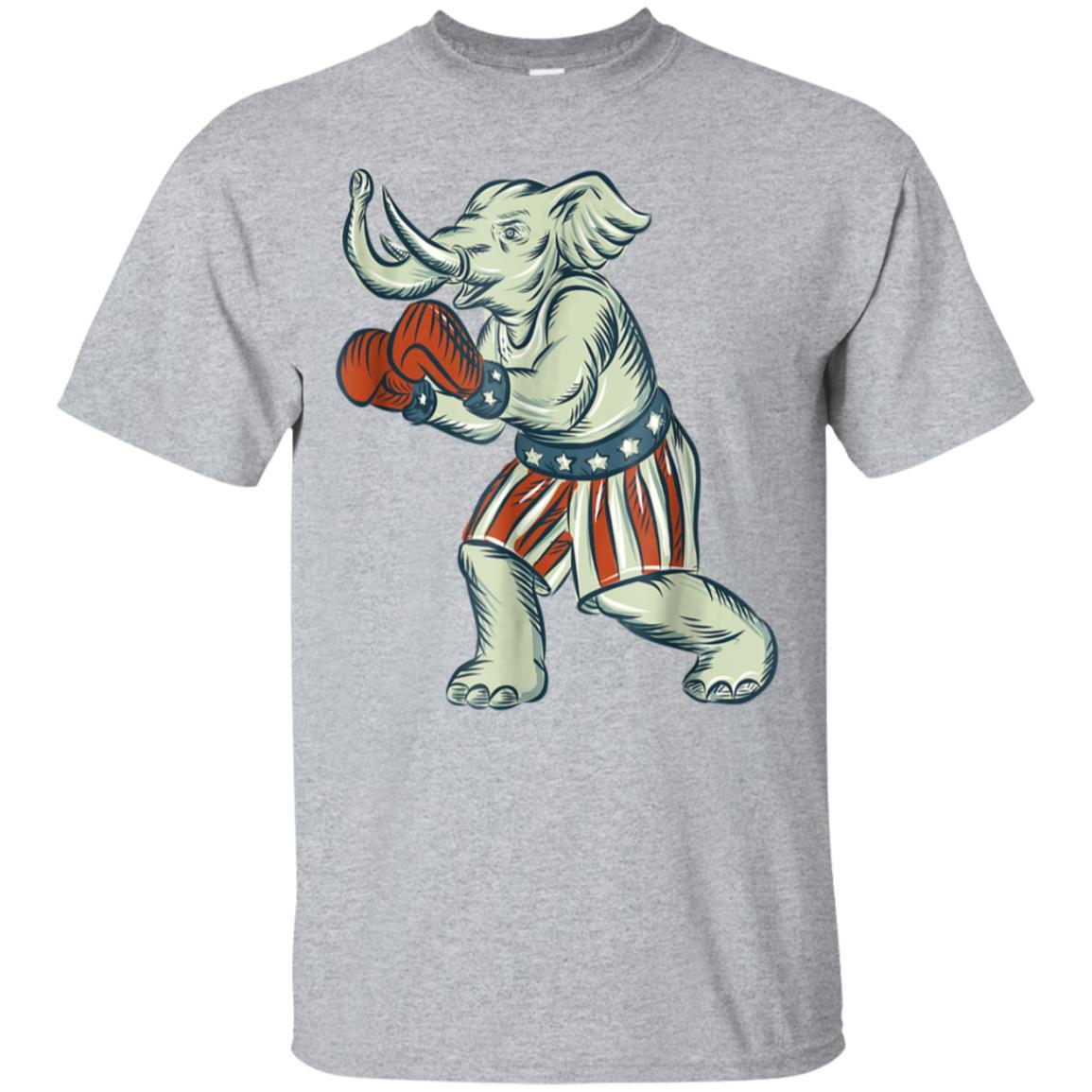 Republican Boxing Elephant Shirt Men Women Gift