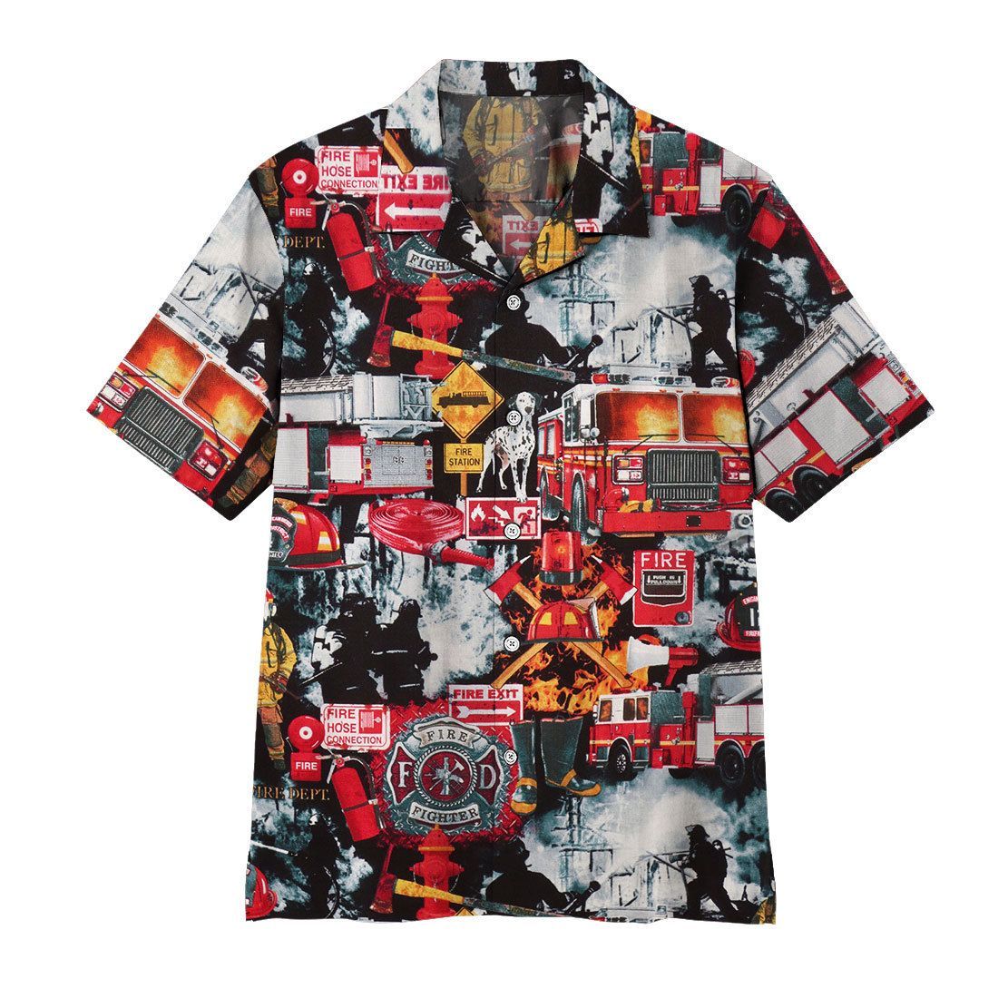 Gearhuman Firefighter Hawaiian Shirt Ha36402