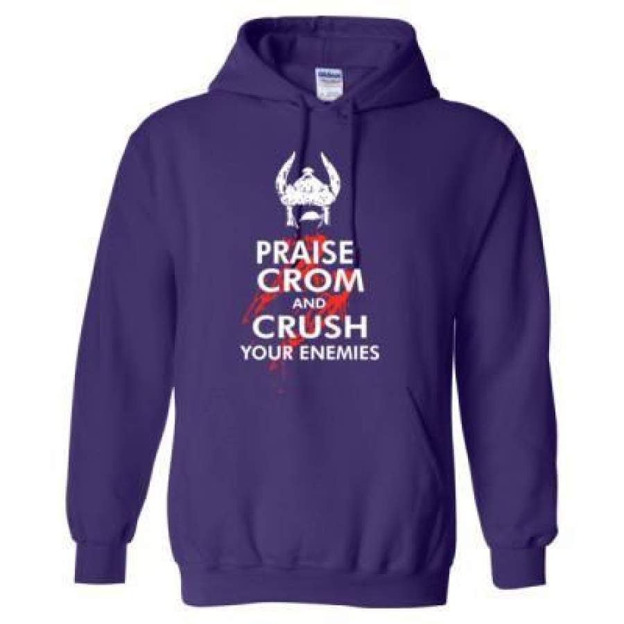 AGR Praise Crom And Crush Your Enemies – Heavy Blend™ Hooded Sweatshirt