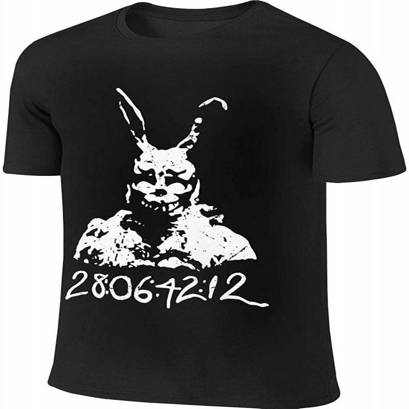 Btve Donnie Darko 28-06-42-12 Frank Bunny Rabbit Leisure Walk Black T-shirt