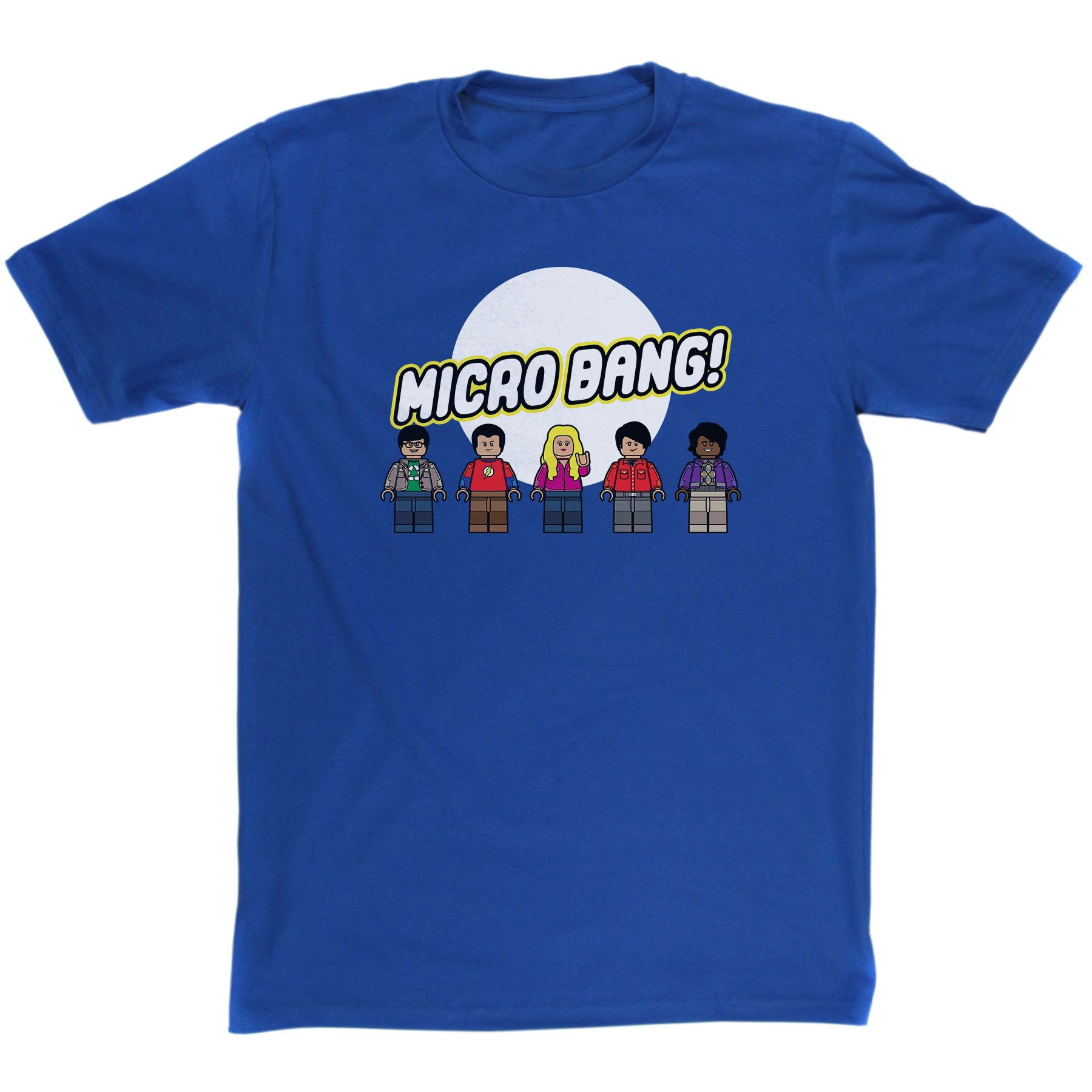 MicroBang Mashup T Shirt Inspired By Big Bang Theory & The Lego Movie