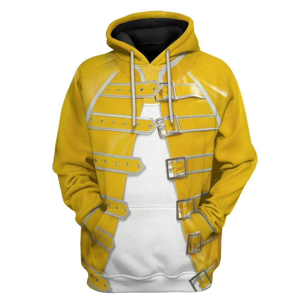 3D Freddie Mercury Custom Hoodie Apparel