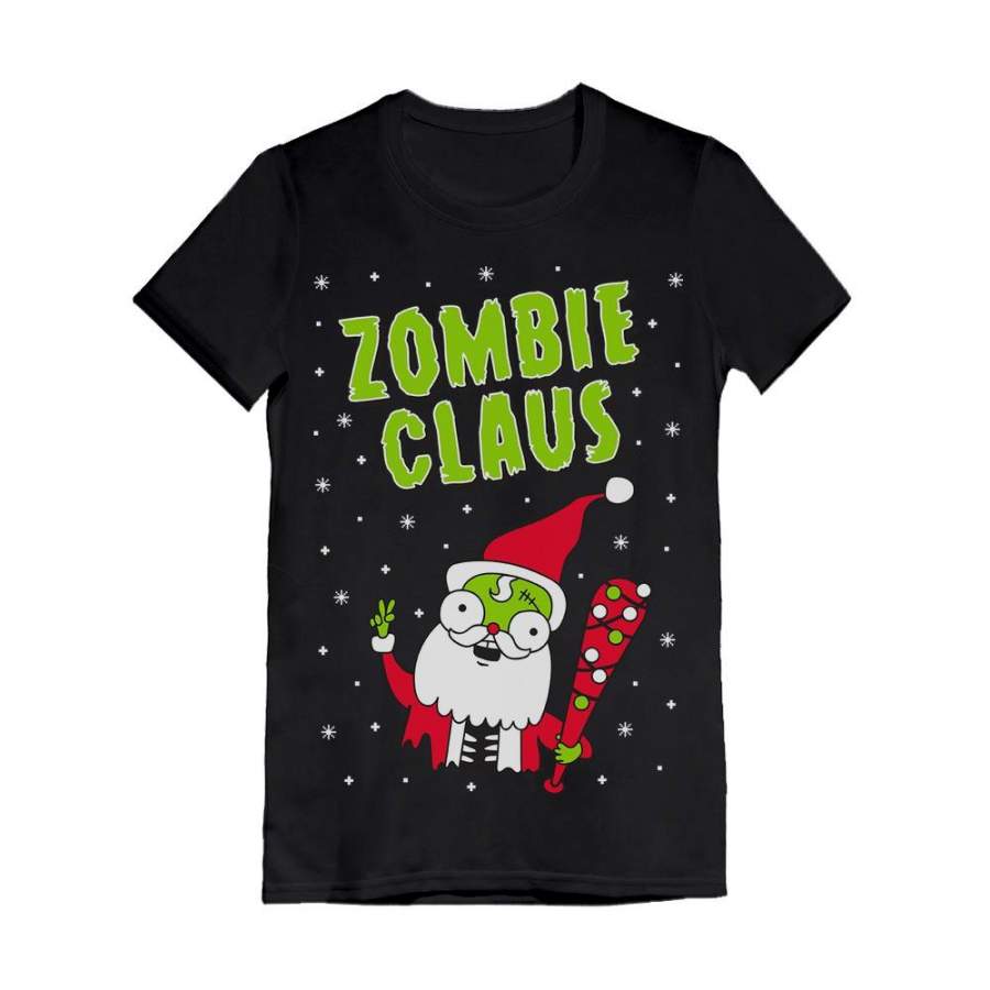 Zombie Santa Claus Ugly Christmas Infant Girls’ Fitted T-Shirt