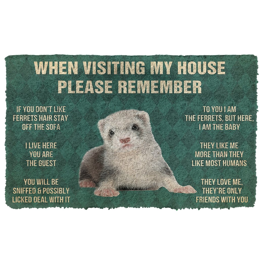 Gearhumans  GEARHUMAN 3D PLEASE REMEMBER FERRETS DOORMAT