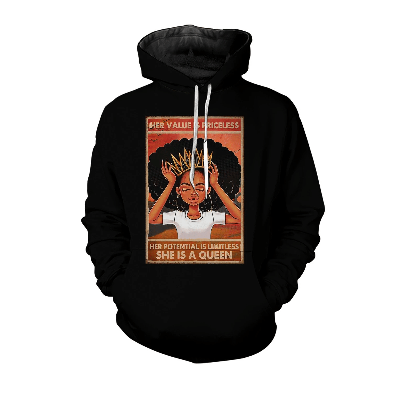 She Is A Black Queen Hoodie For Men And Women