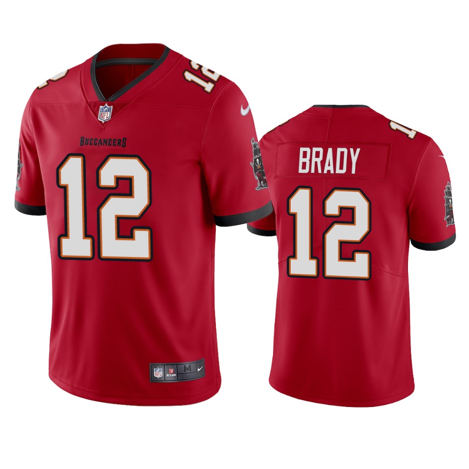 Tampa Bay Buccaneers Tom Brady Red 2020 Vapor Limited Jersey – Mens