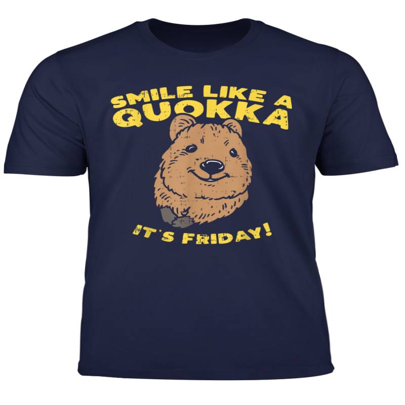 Smile Like A Quokka Its Friday Australian Animal Lover Gift T Shirt