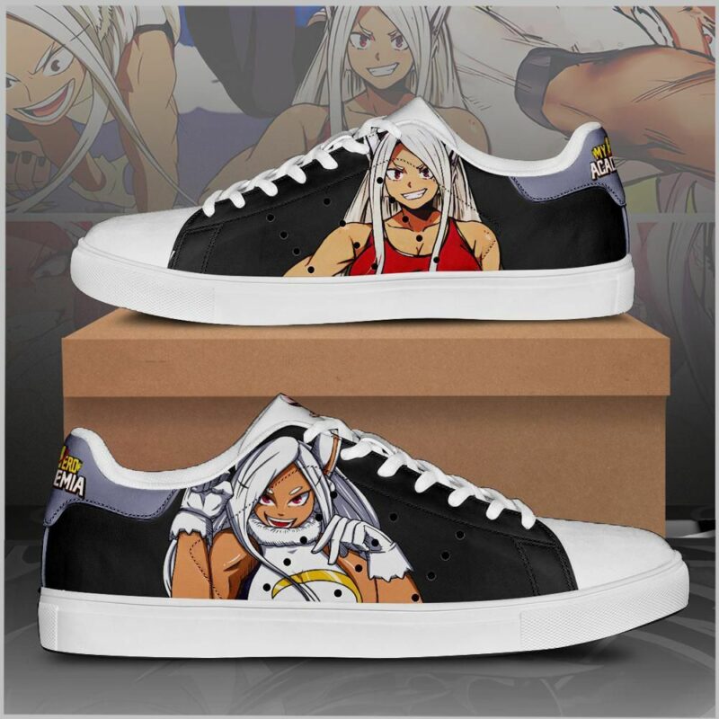 Mirko Rabbit My Hero Academia Low Top Leather Skate Shoes, Tennis Shoes, Fashion Sneakers