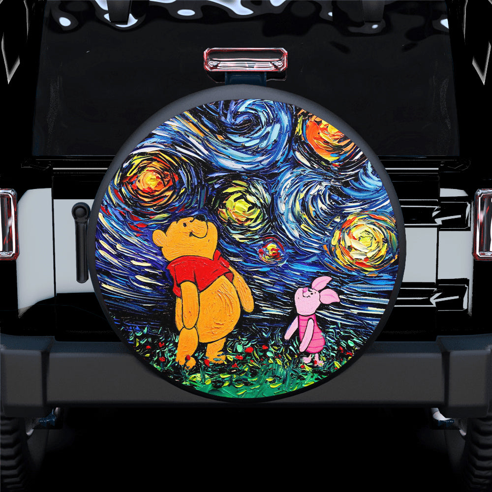 Pooh Starry Night Spare Tire Covers Gift For Campers