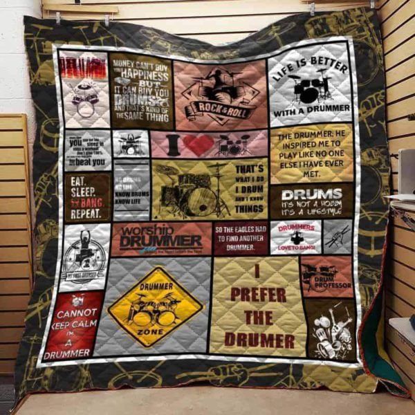 Drummer N2601 83o03 3D Quilt Blanket HGM21