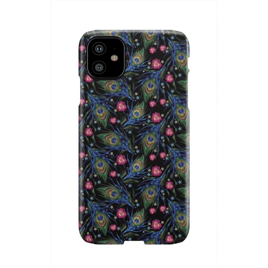 Peacock Rose Feather Pattern Print Iphone & Android Phone Cases