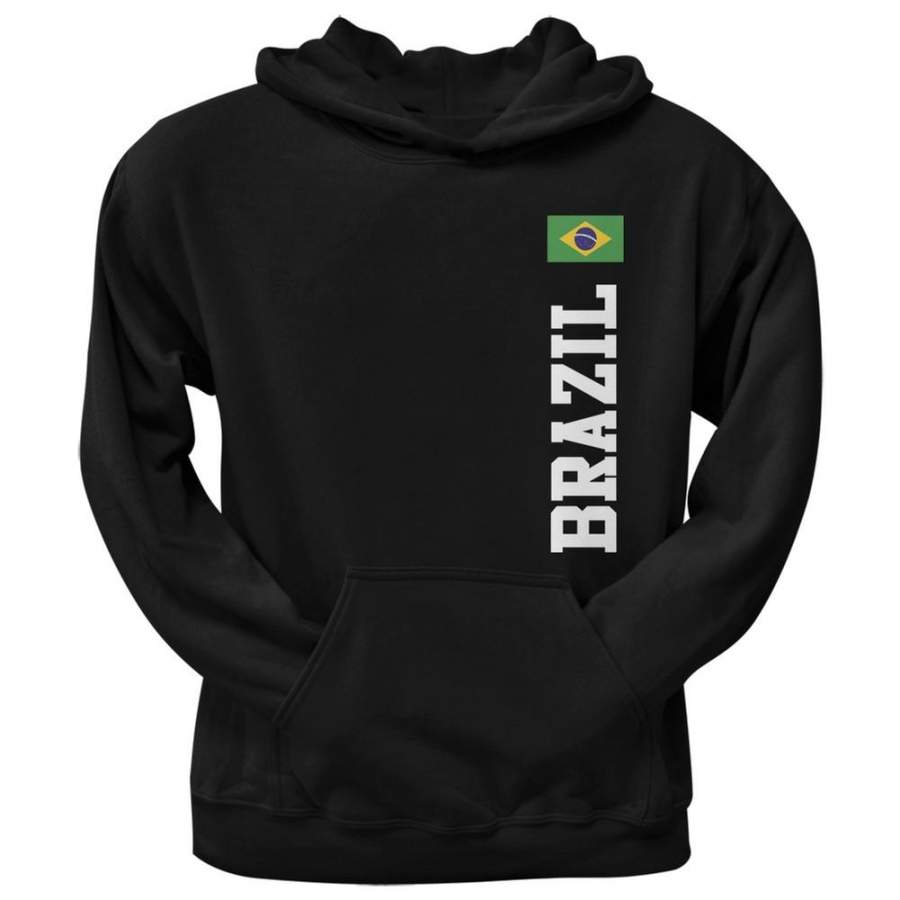 World Cup Brazil Black Adult Pullover Hoodie