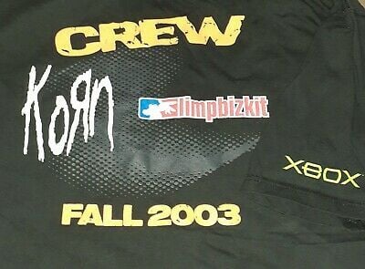 Xbox Live Korn Limp Bizkit Vintage Crew Tour Shirl Rap Video Game Promo X Box T-shirt 1643