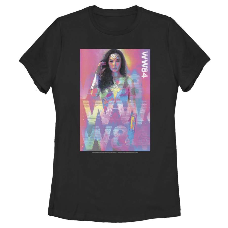 Wonder Woman 1984 Women’s Pastel Glitch  T-Shirt