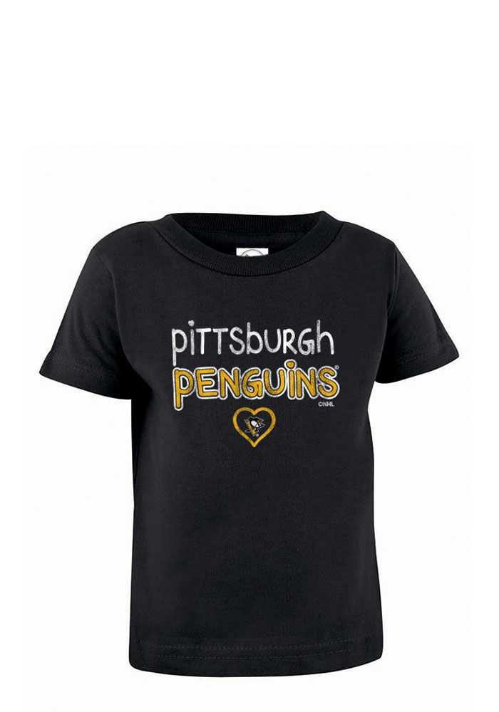 Pittsburgh Penguins Infant Girls Heart Straight Shirt