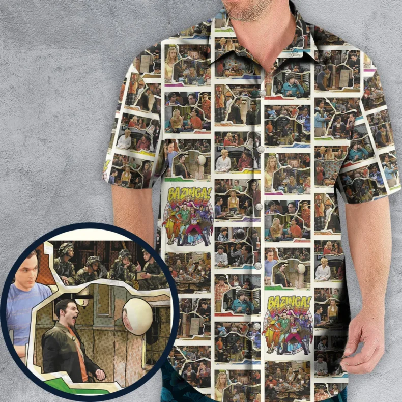 Memorable Scenes The Big Bang Theory Hawaiian Shirt