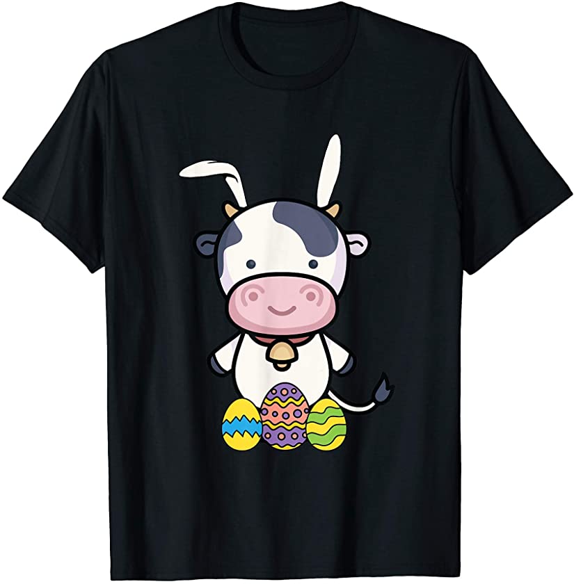 Cow Cinco De Mayo Cute Bunny Ears Sombrero Mexican Party T-Shirt