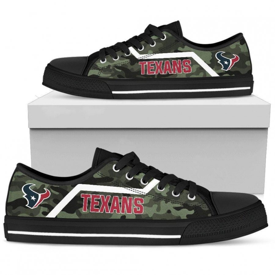 Simple Camo Houston Texans Low Top Shoes #891