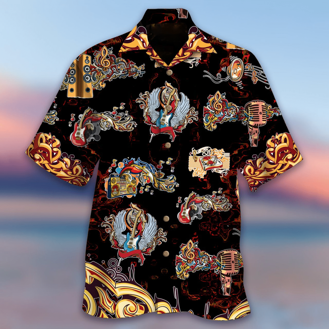 Musical Instrument Hawaii Shirt Ha10248