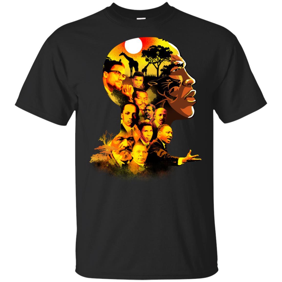 Proud My Roots Black King African American T-Shirt For Afro Men Pride