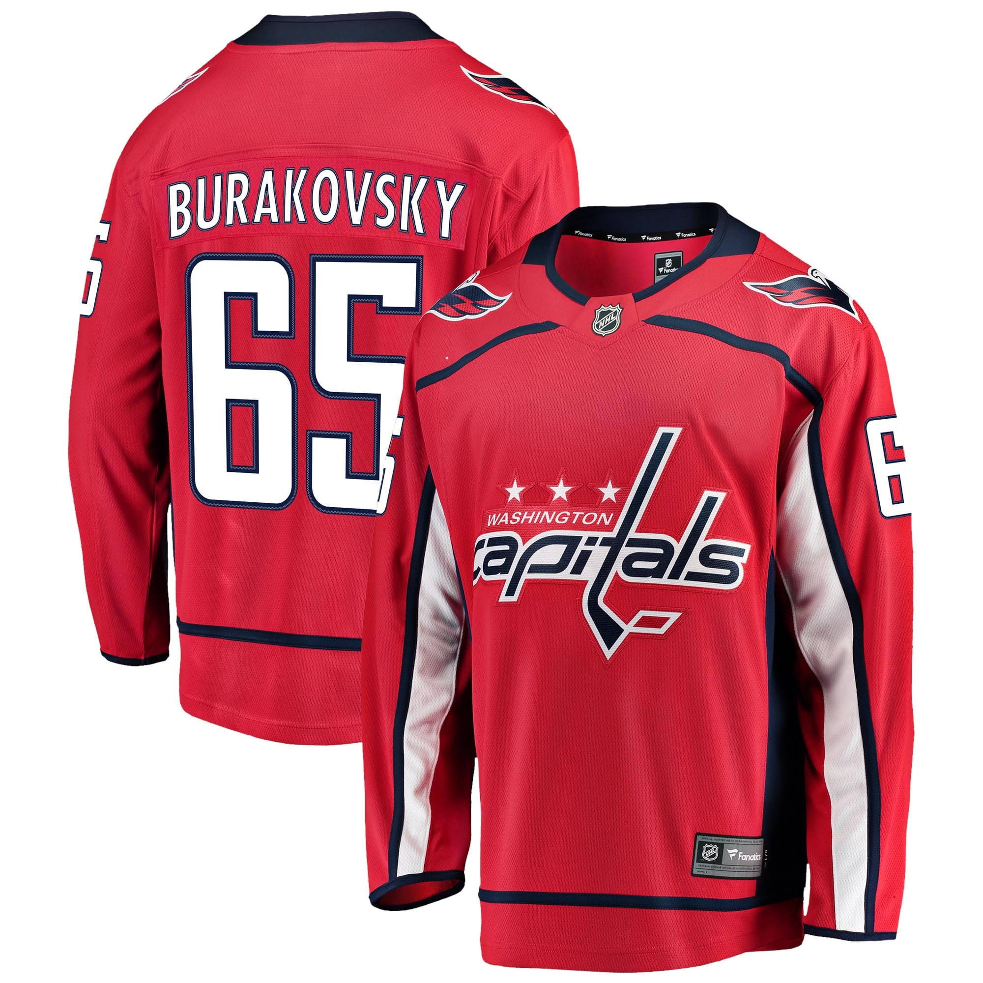 Men's Washington Capitals Andre Burakovsky Red Breakaway Home Player Jersey