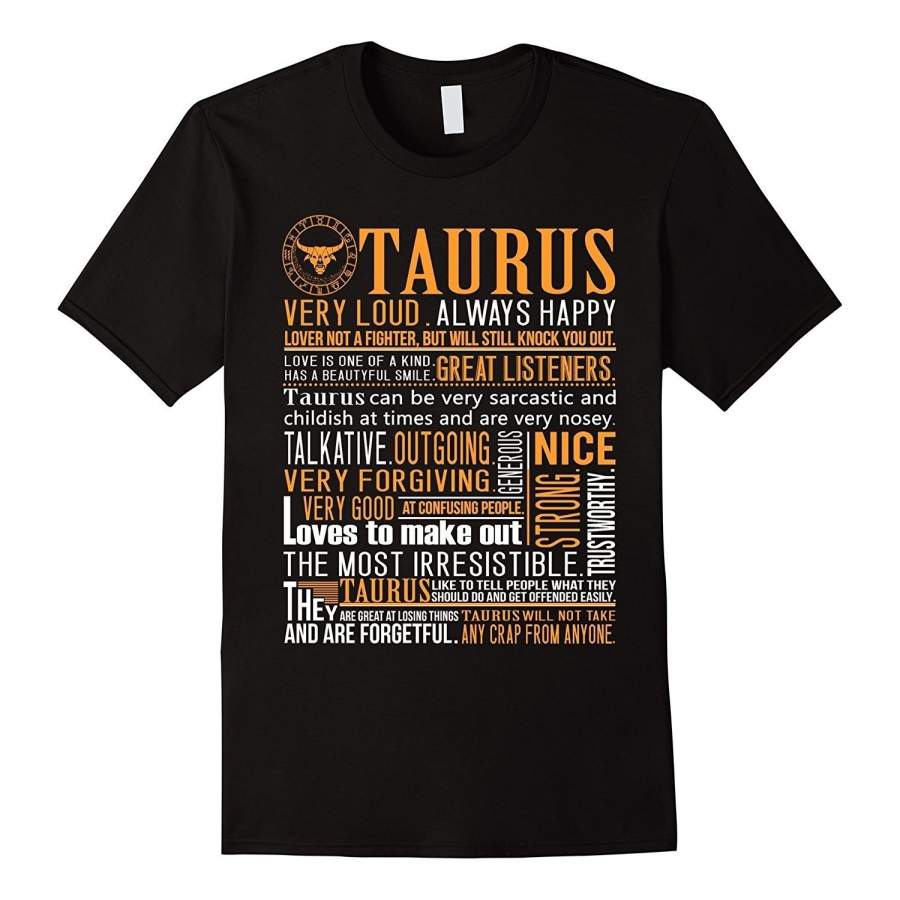 Taurus Zodiac Horoscope Astrology Men Short Sleeve T-Shirt