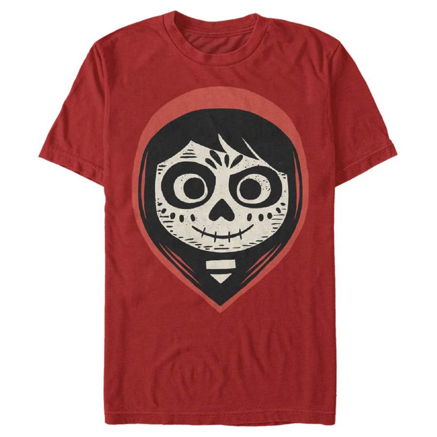 Coco Men’s Miguel Sugar Skull Portrait  T Shirt