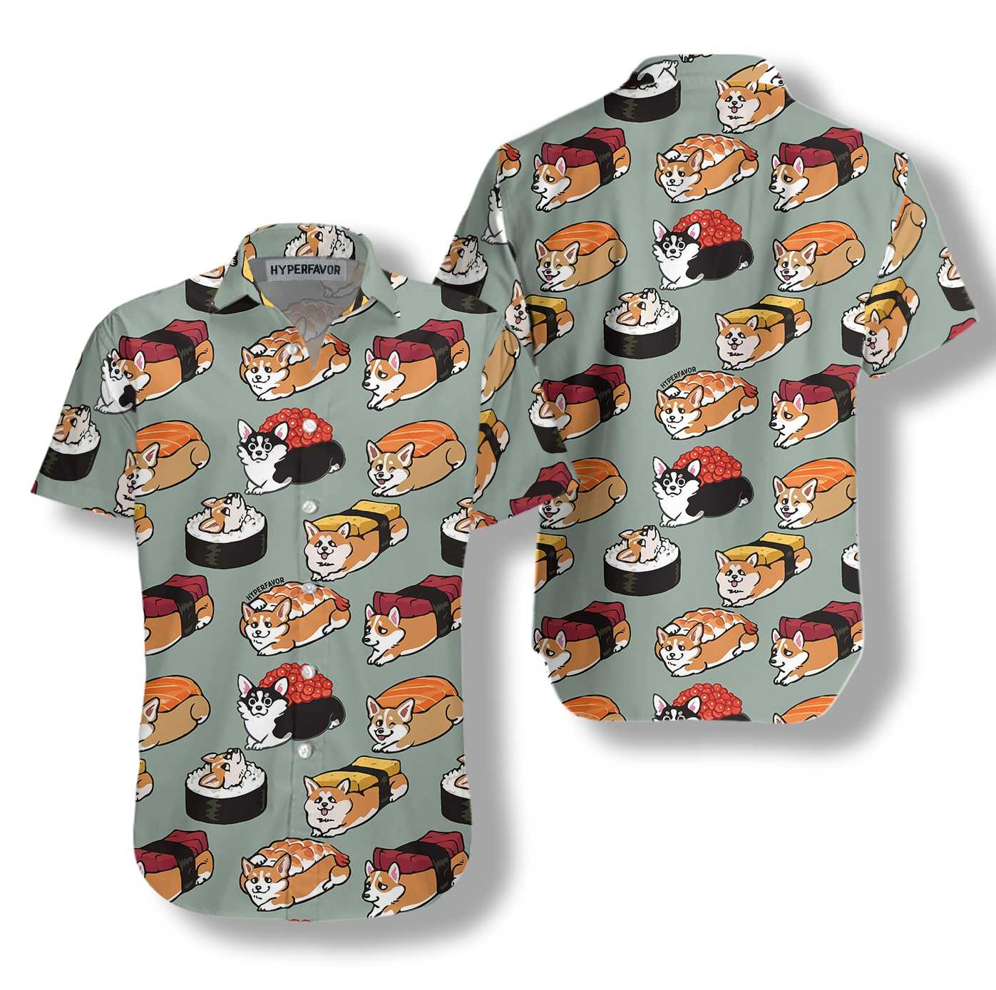 Sushi Corgi Hawaii Best Shirt For Men And Women Ha105673