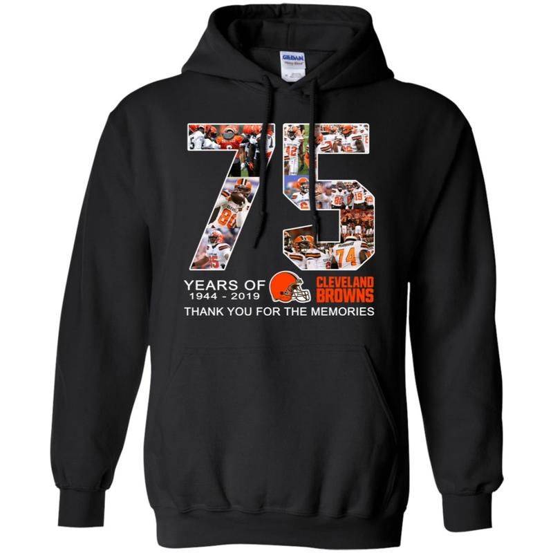 75th Of Cleveland Browns Football Team Anniversary Hoodie Gift Ha07