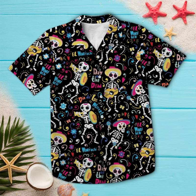 Dancing Day Of The Dead Hawaii Shirt Ha35646