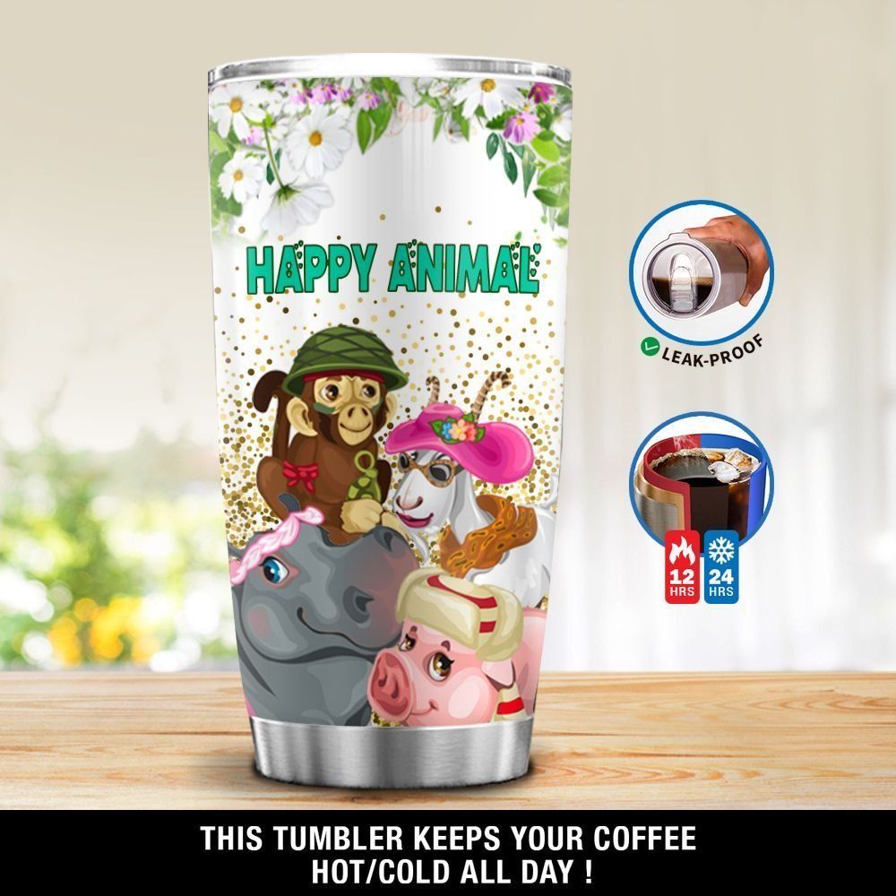 Personalized Happy Animal GS-NT1803NP Tumbler