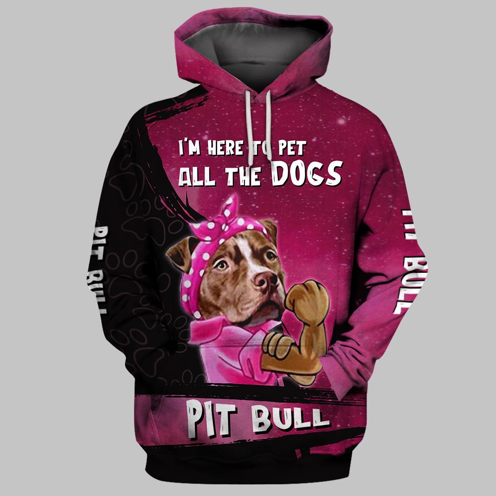Pitbull Pet All The Dogs 3D Full Printing