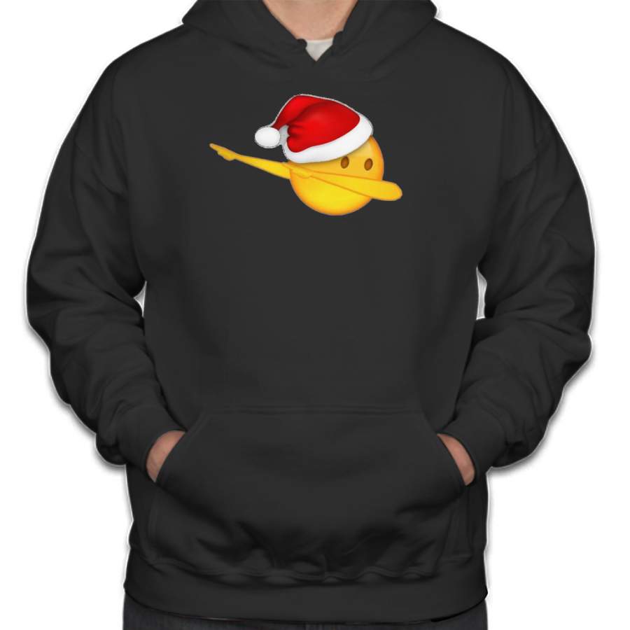 Christmas Dab Santa Hat Dabbing Emoticon Face Hoodie