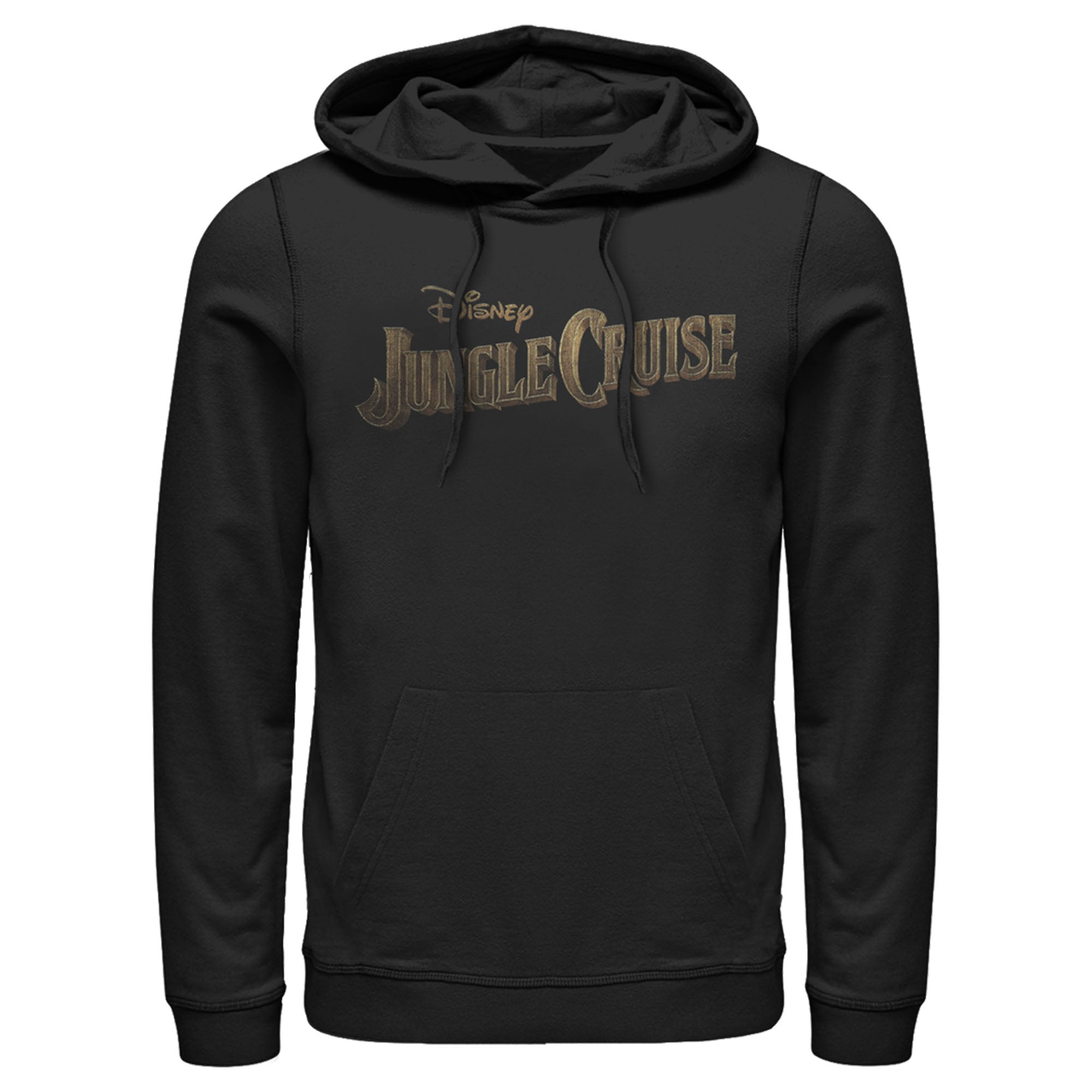 Jungle Cruise Men’S Distressed Logo  Pull Over Hoodie