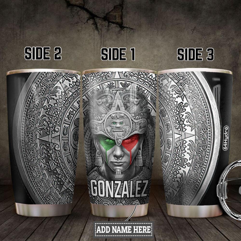 Personalized Aztec Warrior Mexico HHZ1211006 Stainless Steel Tumbler