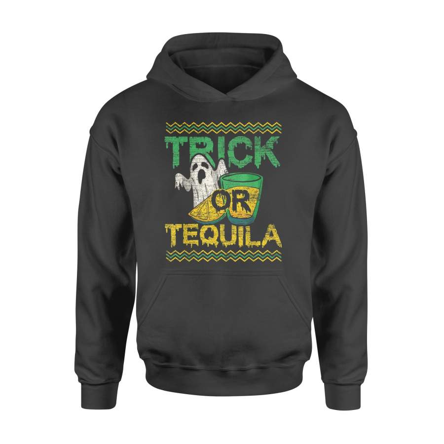 Trick Or Tequila Drunken Ghost Costume Spooky Halloween – Standard Hoodie