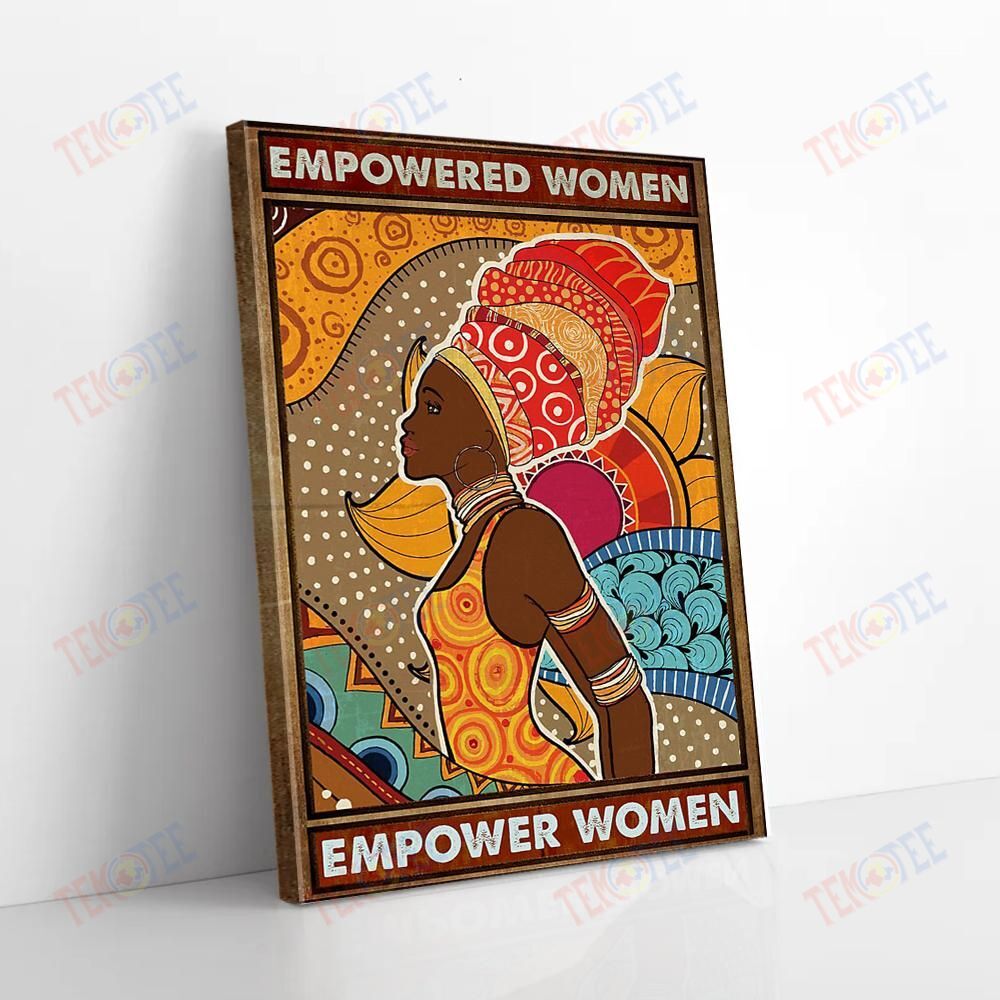 Canvas Painting Afro Empowered Women Vintage Wall Art Canvas Alluring Living Room Bedroom Bathroom Home Decoration