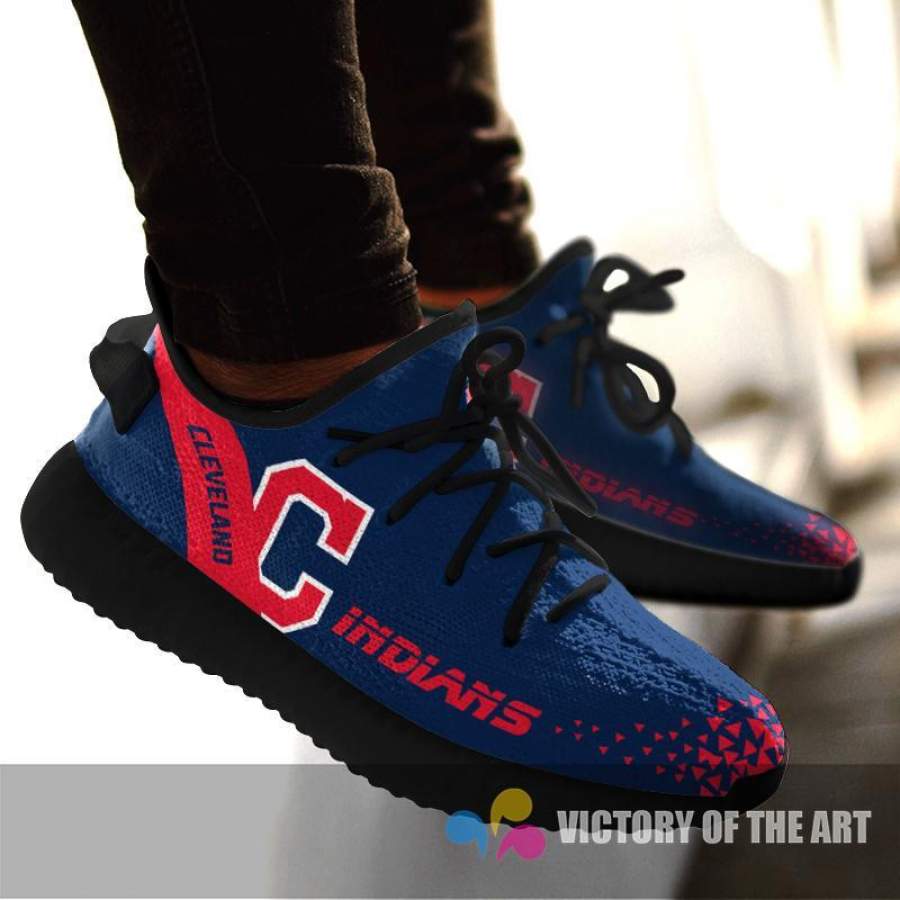 Line Logo Cleveland Indians Sneakers As Special Shoes