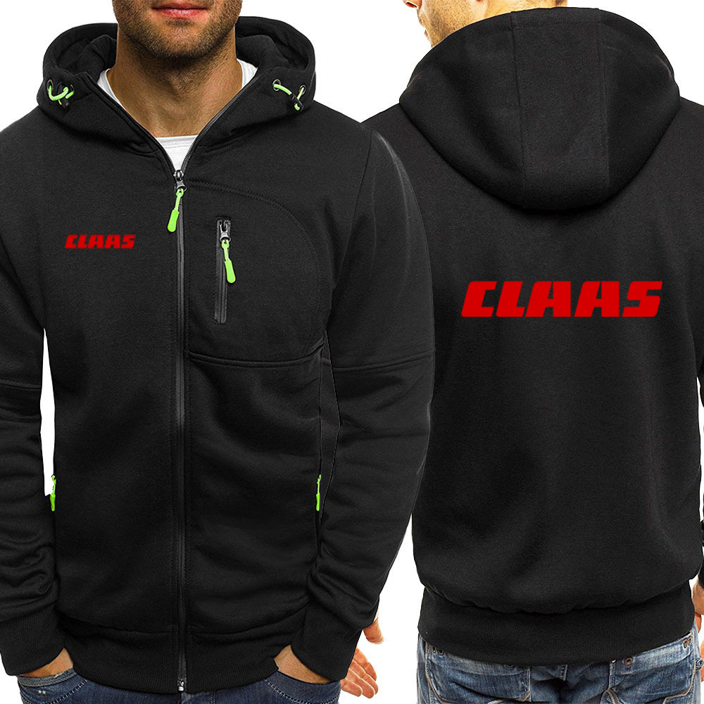 2022 New Men’s CLAAS Printing Fashion Clothes Fleece Hoodies Spring and Autumn Comfortable Casual Zipper Jackets Sweatshirt Coat alx