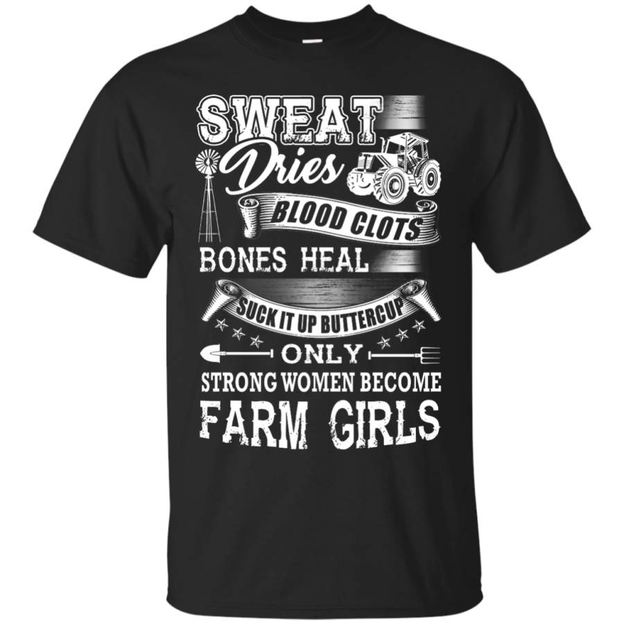 Sweat Dries Farm Girls T-Shirts