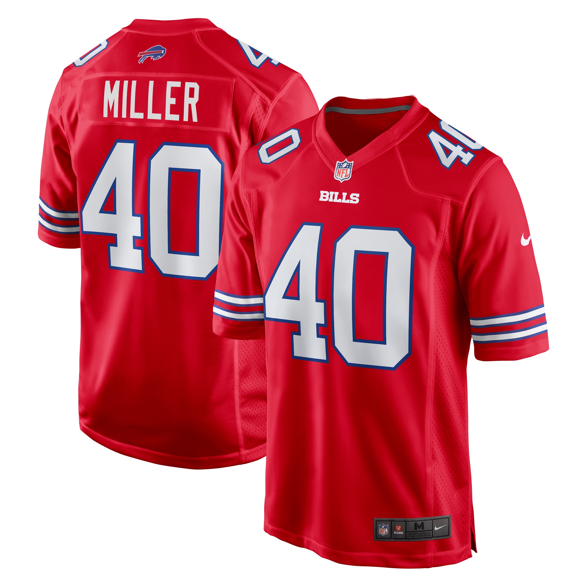 Von Miller Buffalo Bills Alternate Game Jersey – Red