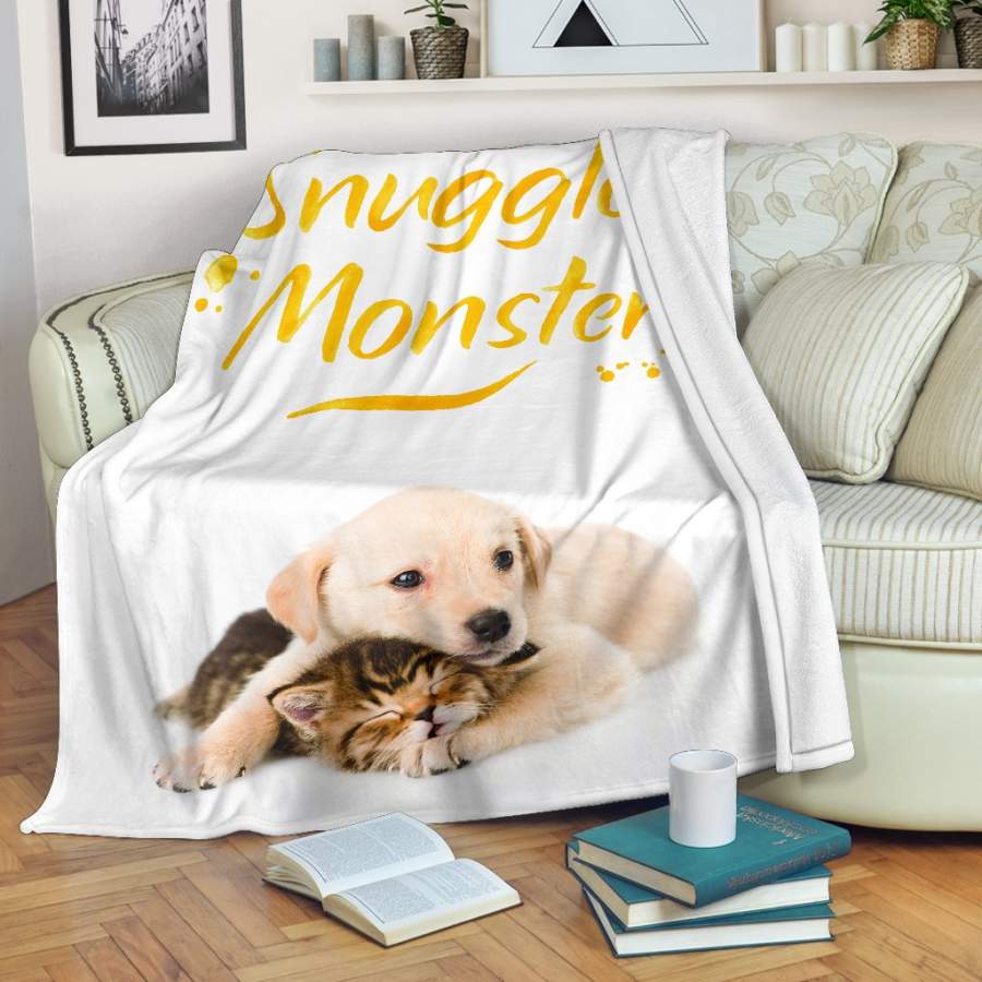 Snuggle Monster Puppy and Kitten Premium Blanket